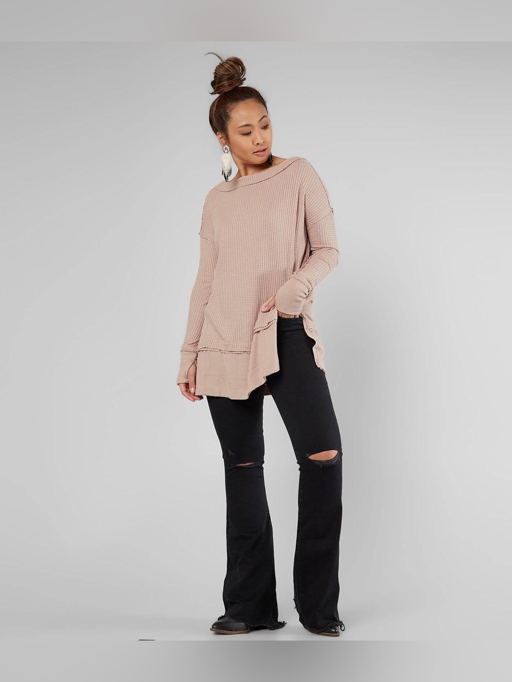Free People We The Free North Shore Thermal Tunic Top